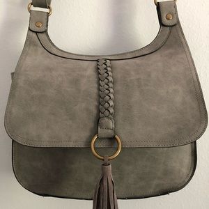Gray Crossbody Bag